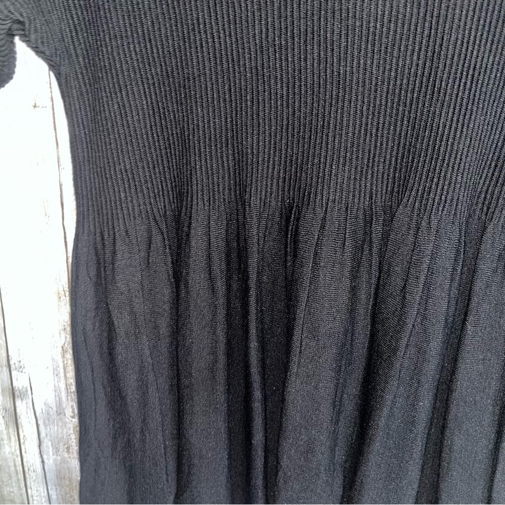 Loft Black Knit Ribbed Peplum - Picture 2 of 5